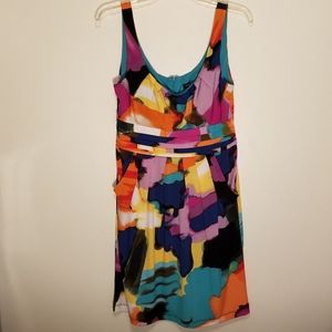 Bisou Bisou Michele Bohdot multicolor dress Sz 12